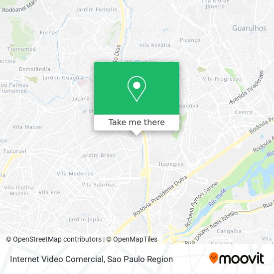 Internet Video Comercial map