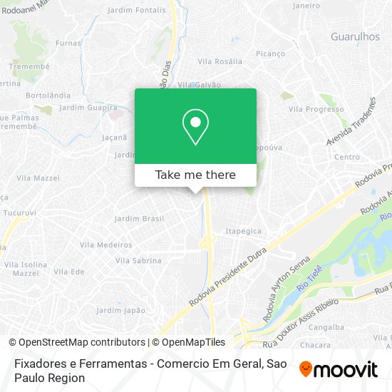 Fixadores e Ferramentas - Comercio Em Geral map