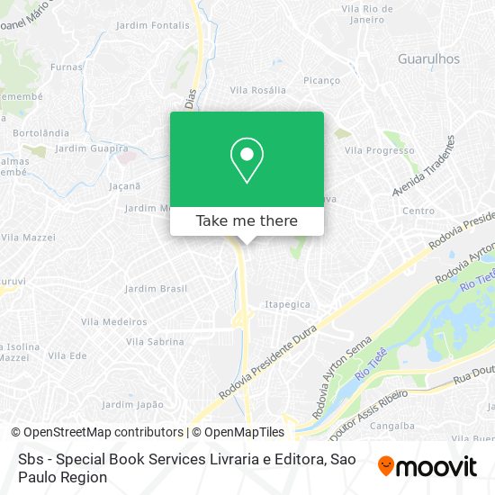 Sbs - Special Book Services Livraria e Editora map