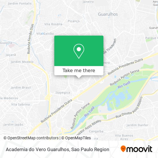 Academia do Vero Guarulhos map