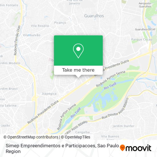 Mapa Simep Empreendimentos e Participacoes