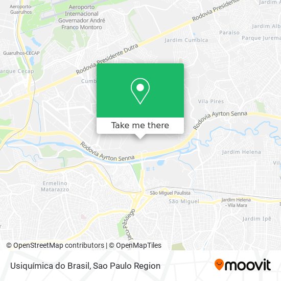 Usiquímica do Brasil map