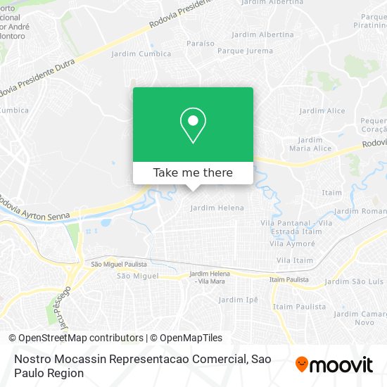 Nostro Mocassin Representacao Comercial map