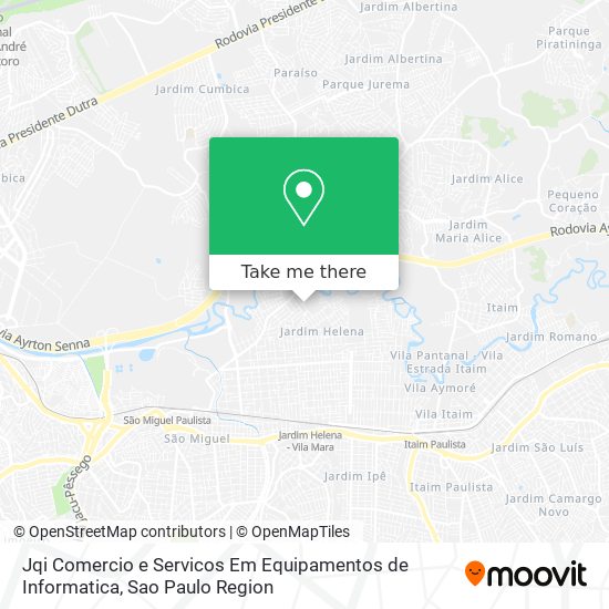 Jqi Comercio e Servicos Em Equipamentos de Informatica map