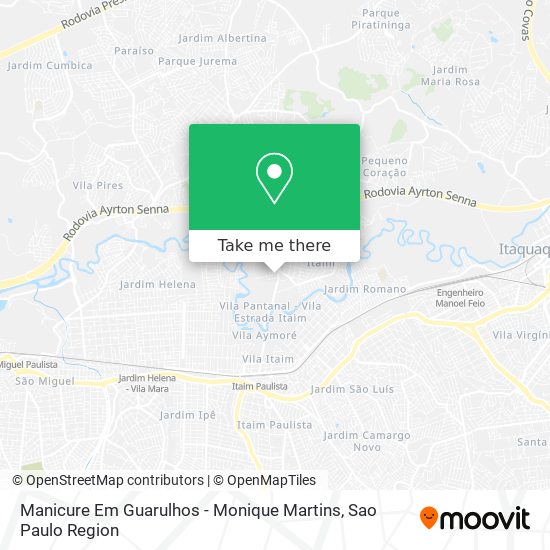 Mapa Manicure Em Guarulhos - Monique Martins