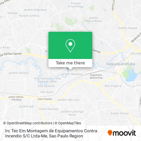 Mapa Irc Tec Em Montagem de Equipamentos Contra Incendio S / C Ltda-Me