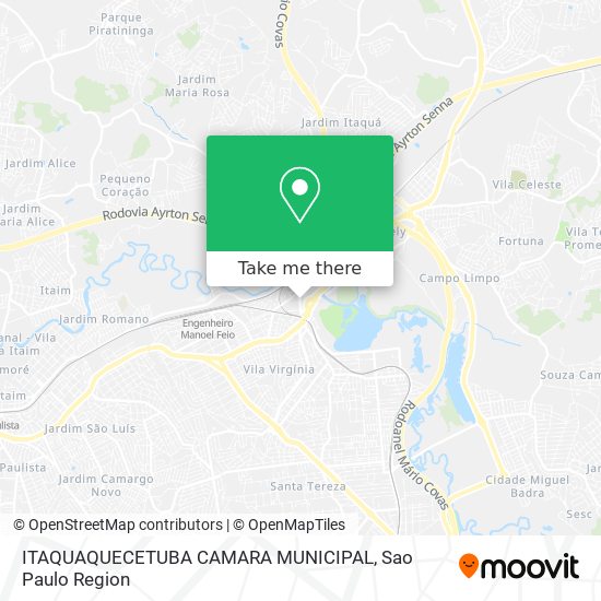 ITAQUAQUECETUBA CAMARA MUNICIPAL map