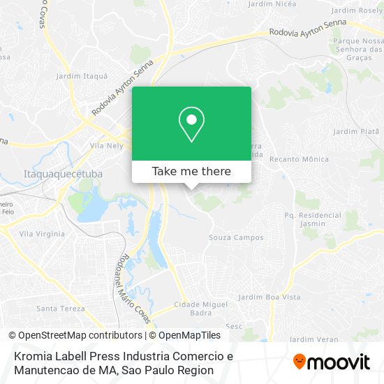 Kromia Labell Press Industria Comercio e Manutencao de MA map