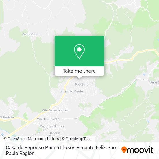Casa de Repouso Para a Idosos Recanto Feliz map