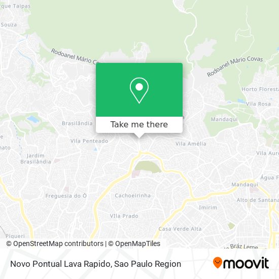 Novo Pontual Lava Rapido map