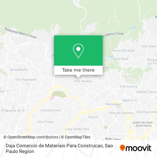 Mapa Daja Comercio de Materiais Para Construcao