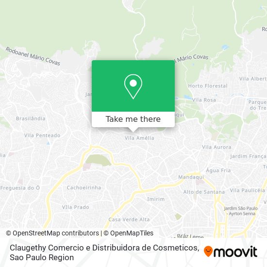 Claugethy Comercio e Distribuidora de Cosmeticos map