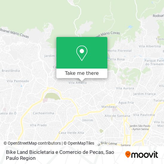 Mapa Bike Land Bicicletaria e Comercio de Pecas