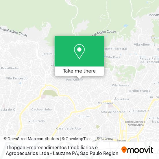 Mapa Thopgan Empreendimentos Imobiliários e Agropecuários Ltda - Lauzane PA