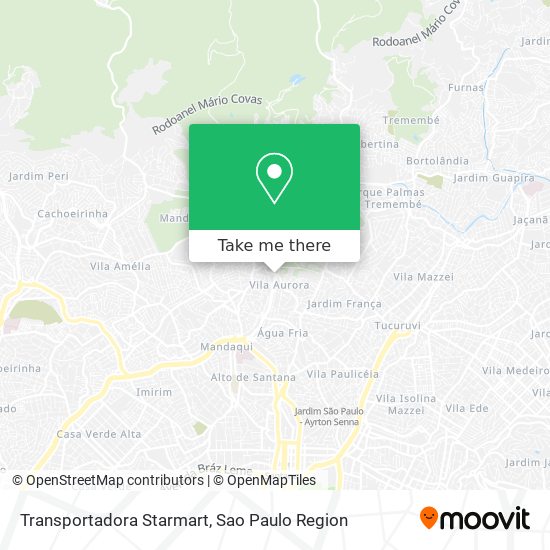 Transportadora Starmart map