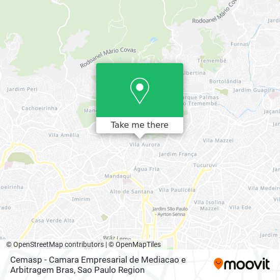 Cemasp - Camara Empresarial de Mediacao e Arbitragem Bras map