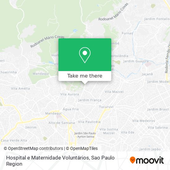 Hospital e Maternidade Voluntários map