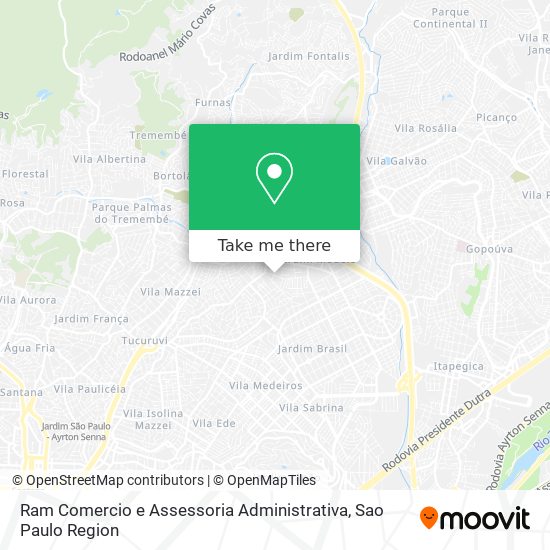 Mapa Ram Comercio e Assessoria Administrativa