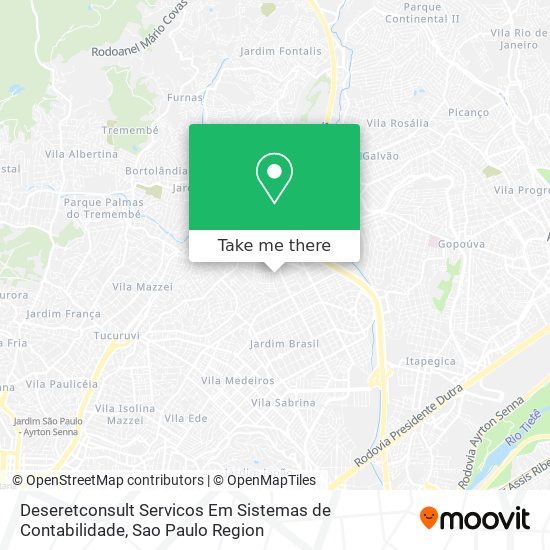 Mapa Deseretconsult Servicos Em Sistemas de Contabilidade