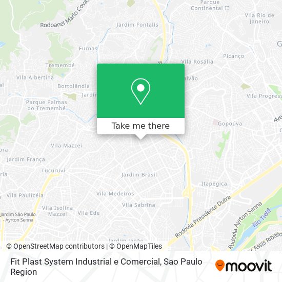 Mapa Fit Plast System Industrial e Comercial