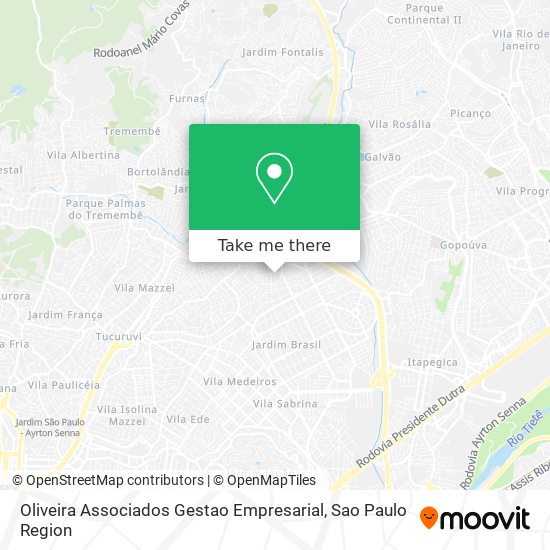 Mapa Oliveira Associados Gestao Empresarial