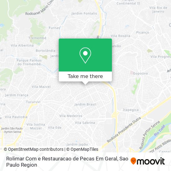 Mapa Rolimar Com e Restauracao de Pecas Em Geral