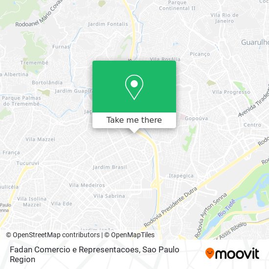 Mapa Fadan Comercio e Representacoes