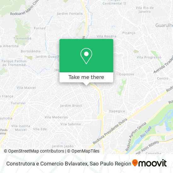 Mapa Construtora e Comercio Bvlavatex