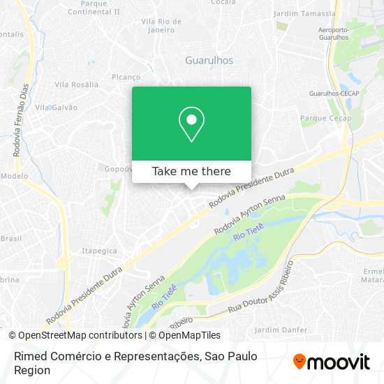 Rimed Comércio e Representações map