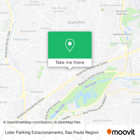 Mapa Lider Parking Estacionamento