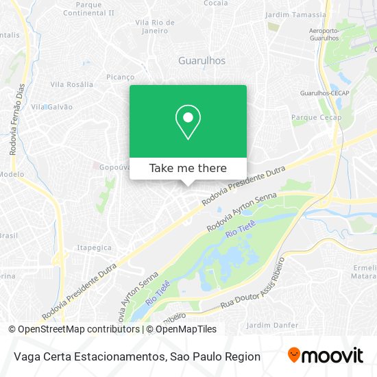 Vaga Certa Estacionamentos map