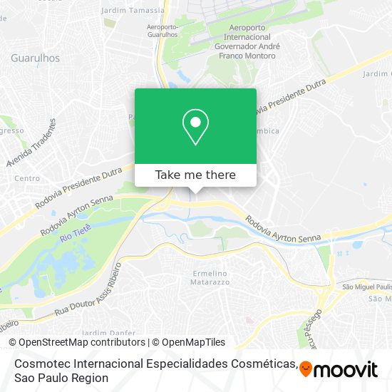 Cosmotec Internacional Especialidades Cosméticas map