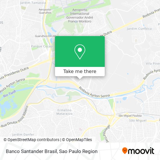 Banco Santander Brasil map