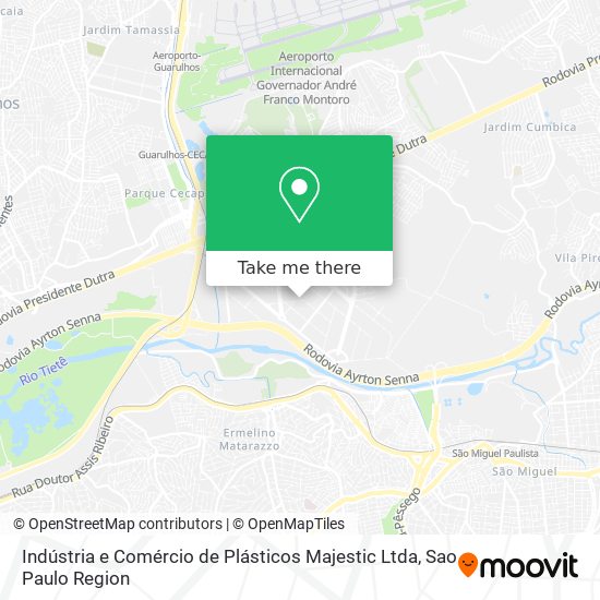 Indústria e Comércio de Plásticos Majestic Ltda map