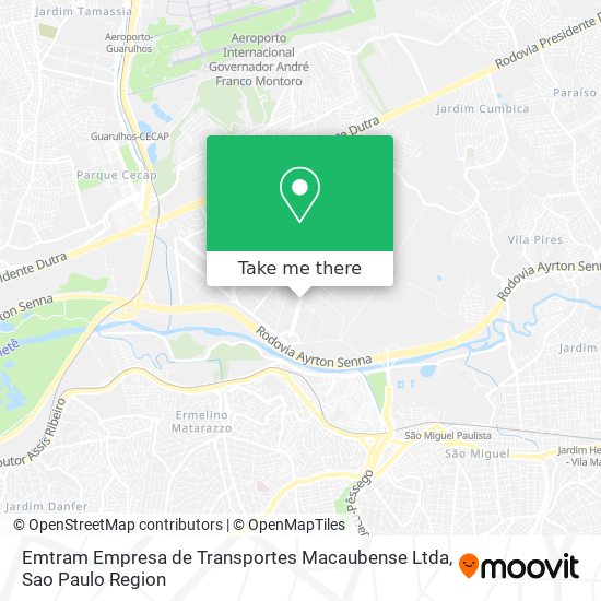 Emtram Empresa de Transportes Macaubense Ltda map