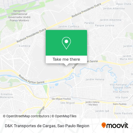 D&K Transportes de Cargas map