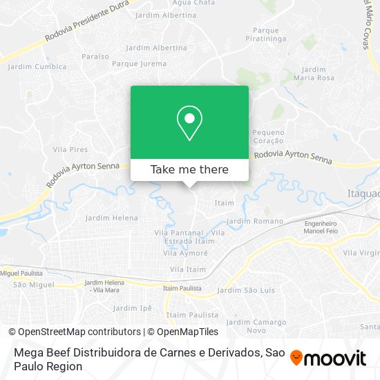 Mega Beef Distribuidora de Carnes e Derivados map