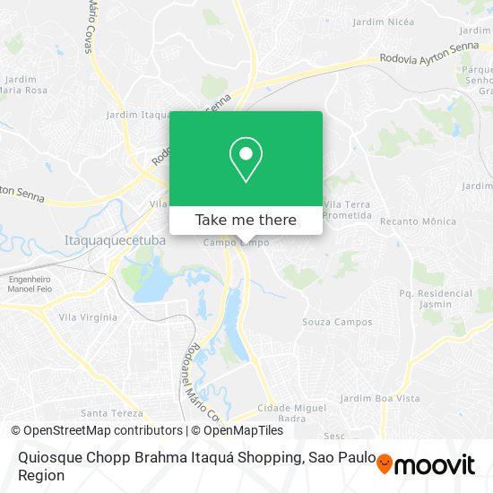 Quiosque Chopp Brahma Itaquá Shopping map