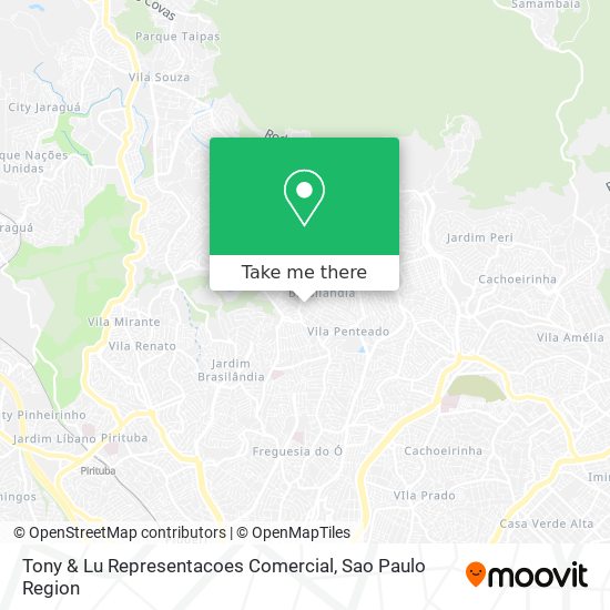 Mapa Tony & Lu Representacoes Comercial