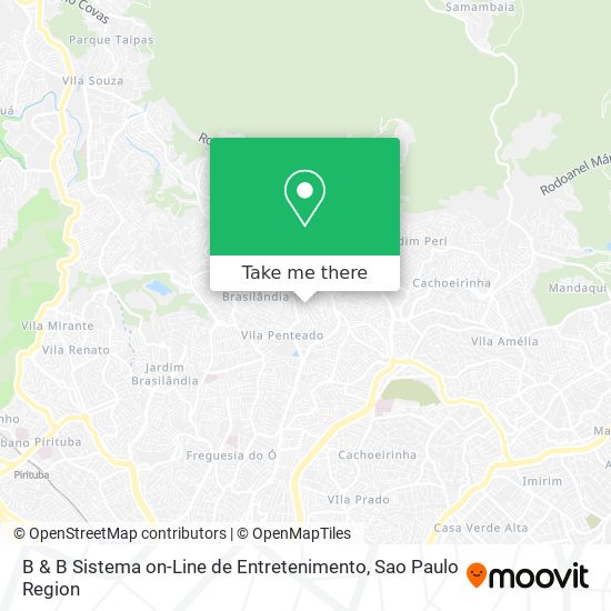 B & B Sistema on-Line de Entretenimento map