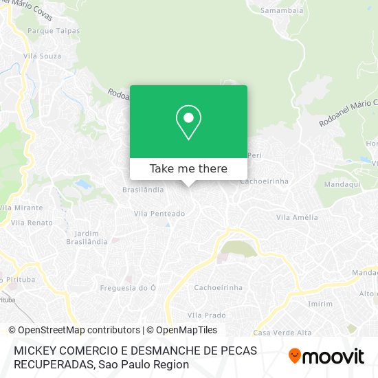 MICKEY COMERCIO E DESMANCHE DE PECAS RECUPERADAS map