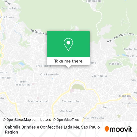 Mapa Cabralia Brindes e Confecções Ltda Me