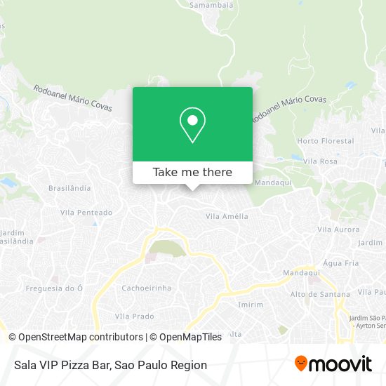 Sala VIP Pizza Bar map