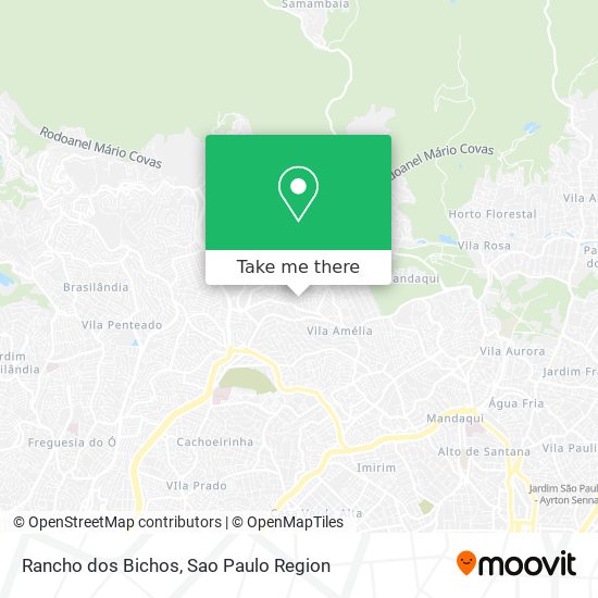 Rancho dos Bichos map