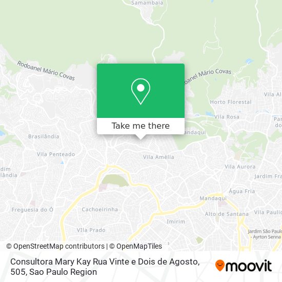 Mapa Consultora Mary Kay Rua Vinte e Dois de Agosto, 505