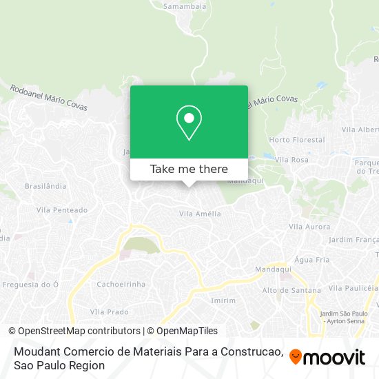 Mapa Moudant Comercio de Materiais Para a Construcao