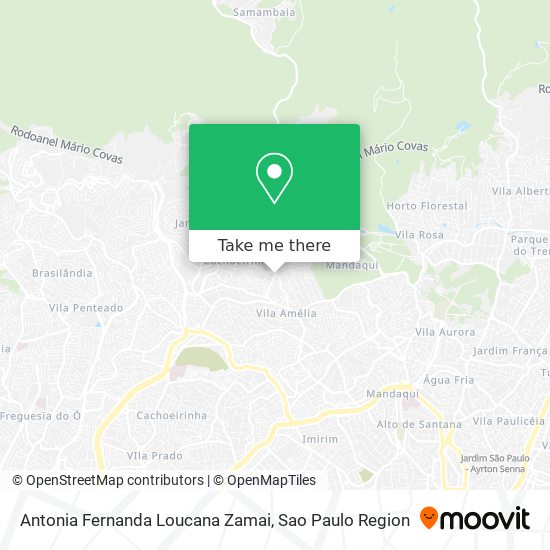 Mapa Antonia Fernanda Loucana Zamai