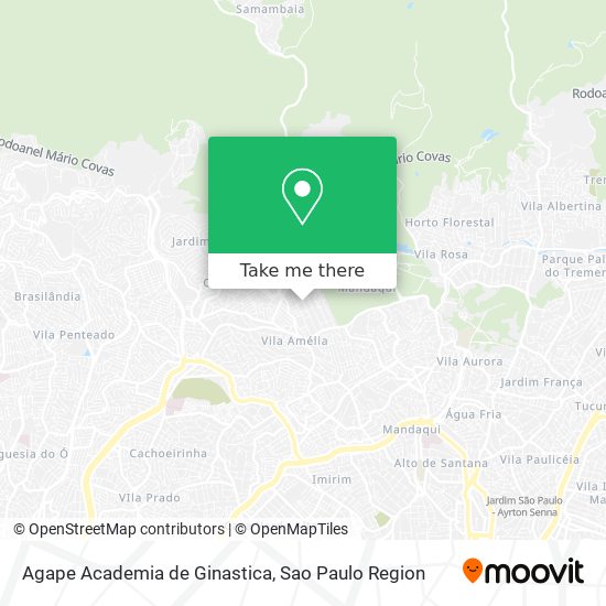 Mapa Agape Academia de Ginastica