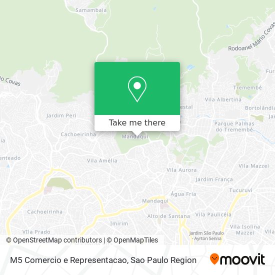 M5 Comercio e Representacao map