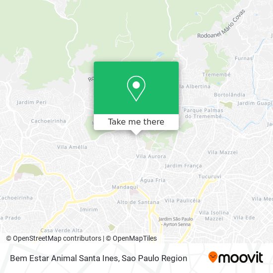 Bem Estar Animal Santa Ines map